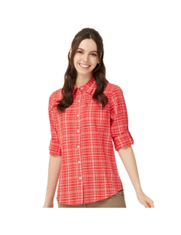 女 防蚊抗UV排汗長袖襯衫『紅』  |產品專區|下身|長褲